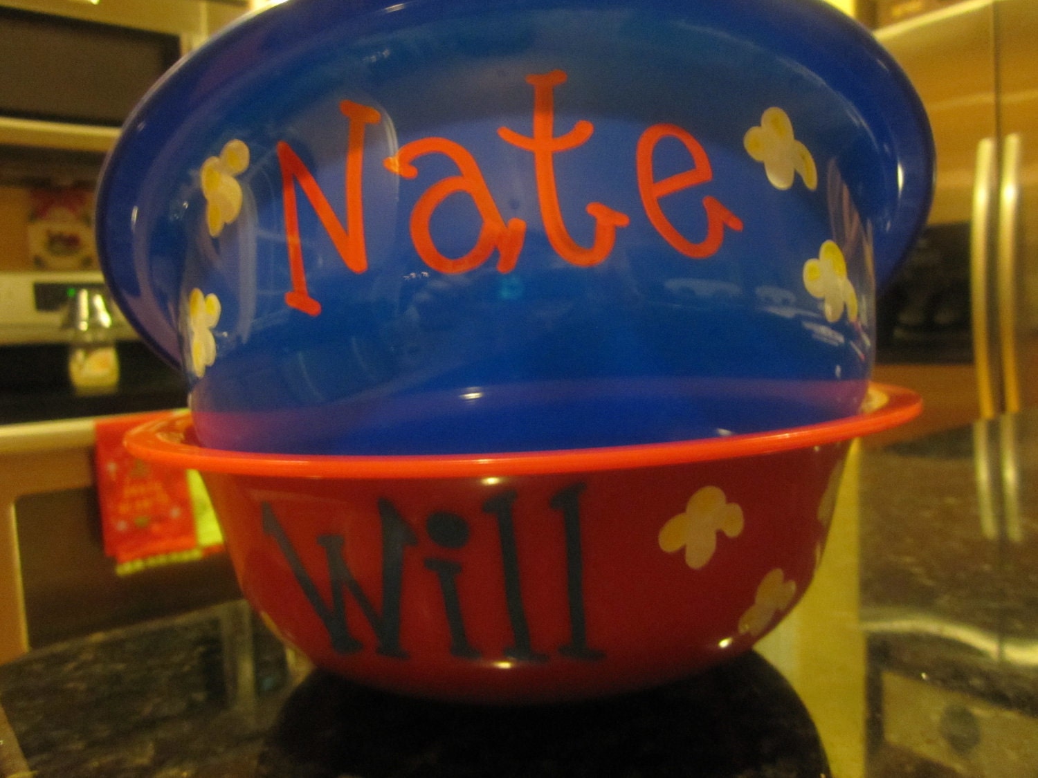 Personalized Personal Popcorn Bowl (BLUE)
