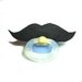 Black Mustache pacifier 0 to 6 months