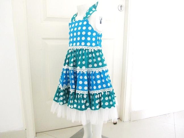 Sewing Pattern Girl's Dress, INSTANT DOWNLOAD, Tiered Dress Pattern, Pdf Pattern, Girls Dress Pattern, Easy Sundress - ThreadCouture