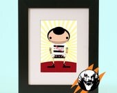 CM Punk - WWE - Original Illustration - Giclee Print