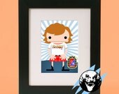 Rowdy Roddy Piper - WWE - Original Illustration - Giclee Print