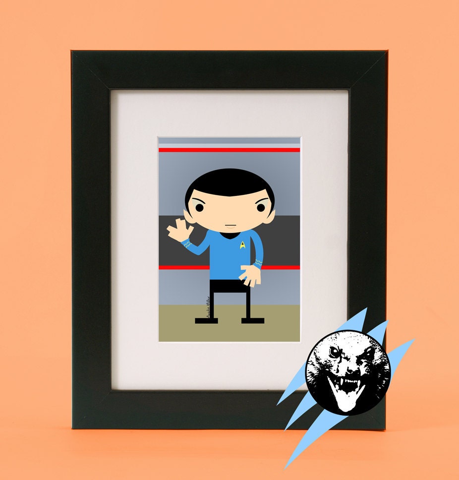Star Trek Spock - Original Illustration - Giclee Print