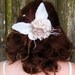 Ivory Woodland Butterfly Hair Clip