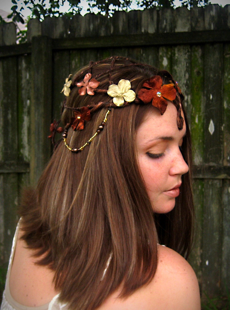 bridal hair wreath