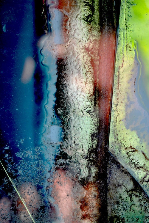 Abstract Art Photography Print - glass surreal texture purple red wall art decor "Splash"  / custom sizes and canvas wraps available