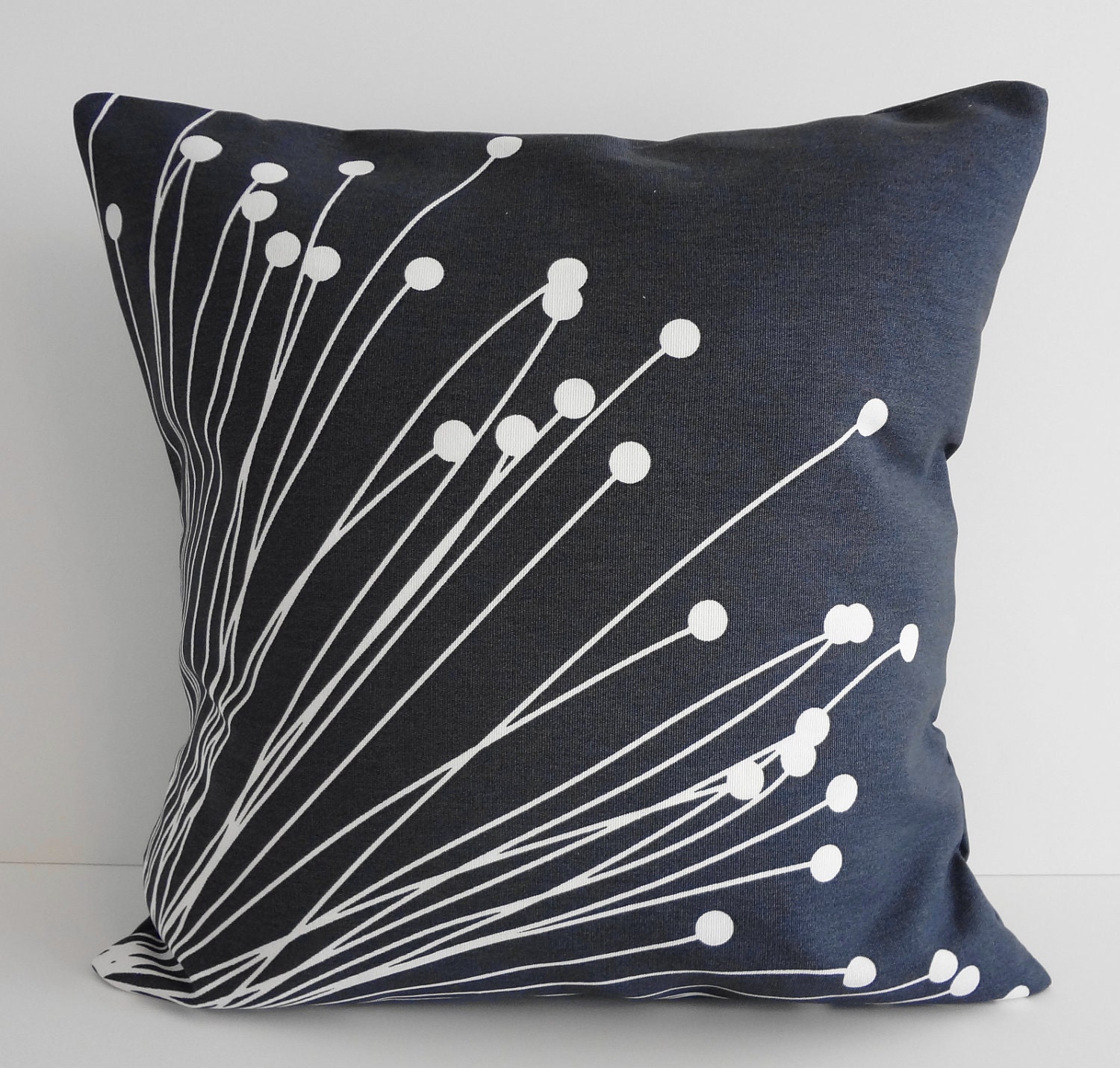 Gray Starburst Throw Pillow Cover - Decorative IKEA Kajsastina Print Pillow Cover - Grey, 16x16
