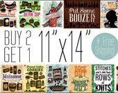 FREE US SHIPPING - Buy 2 Get 1 Free 11x14 Prints