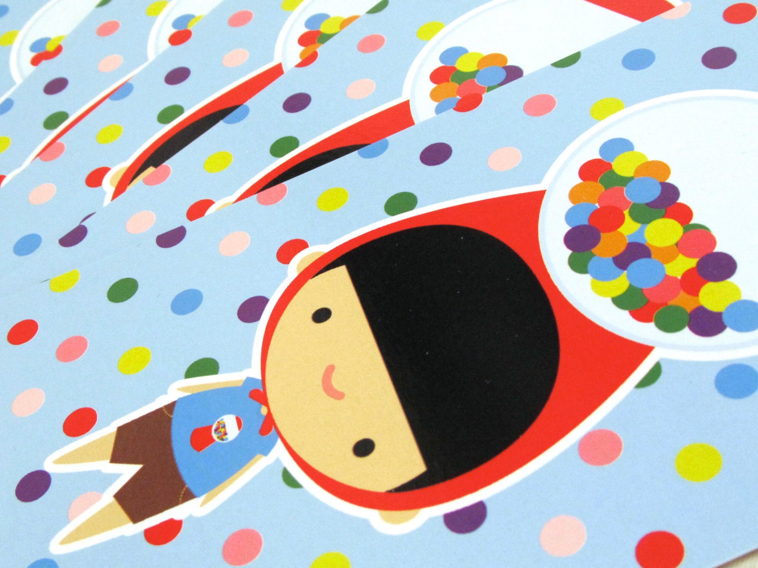 Bubble Boy Postcard Set of 3