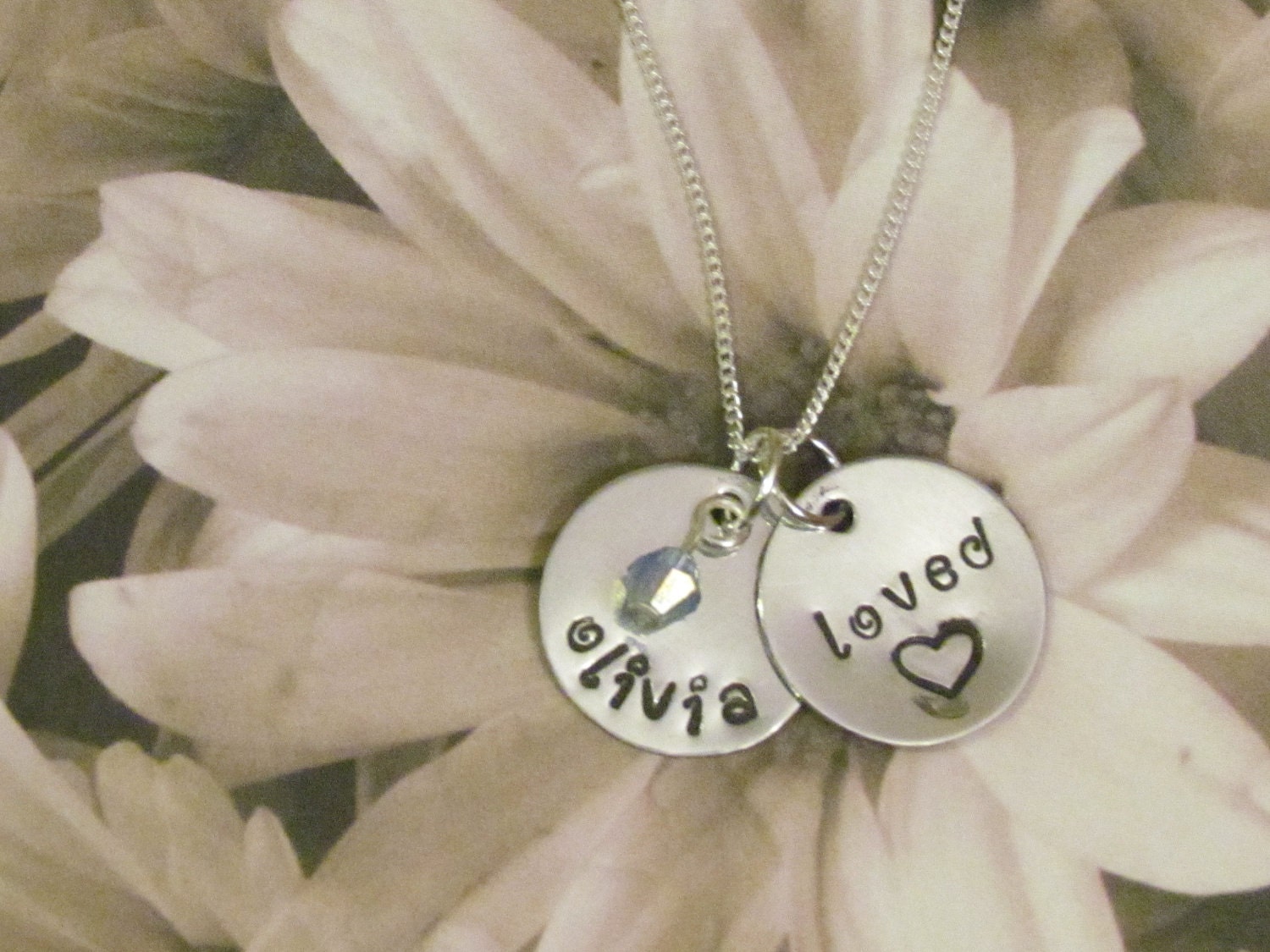 Personalized Name Necklace - Mother's - Daughter Necklace - Hand Stamped Jewelry -Gift Box Included