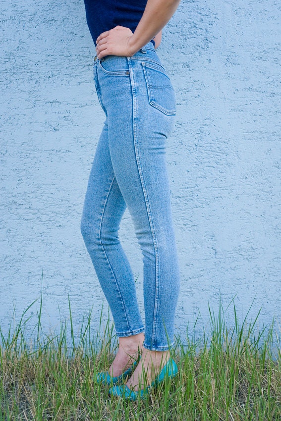 80s High Waist Skinny Jeans