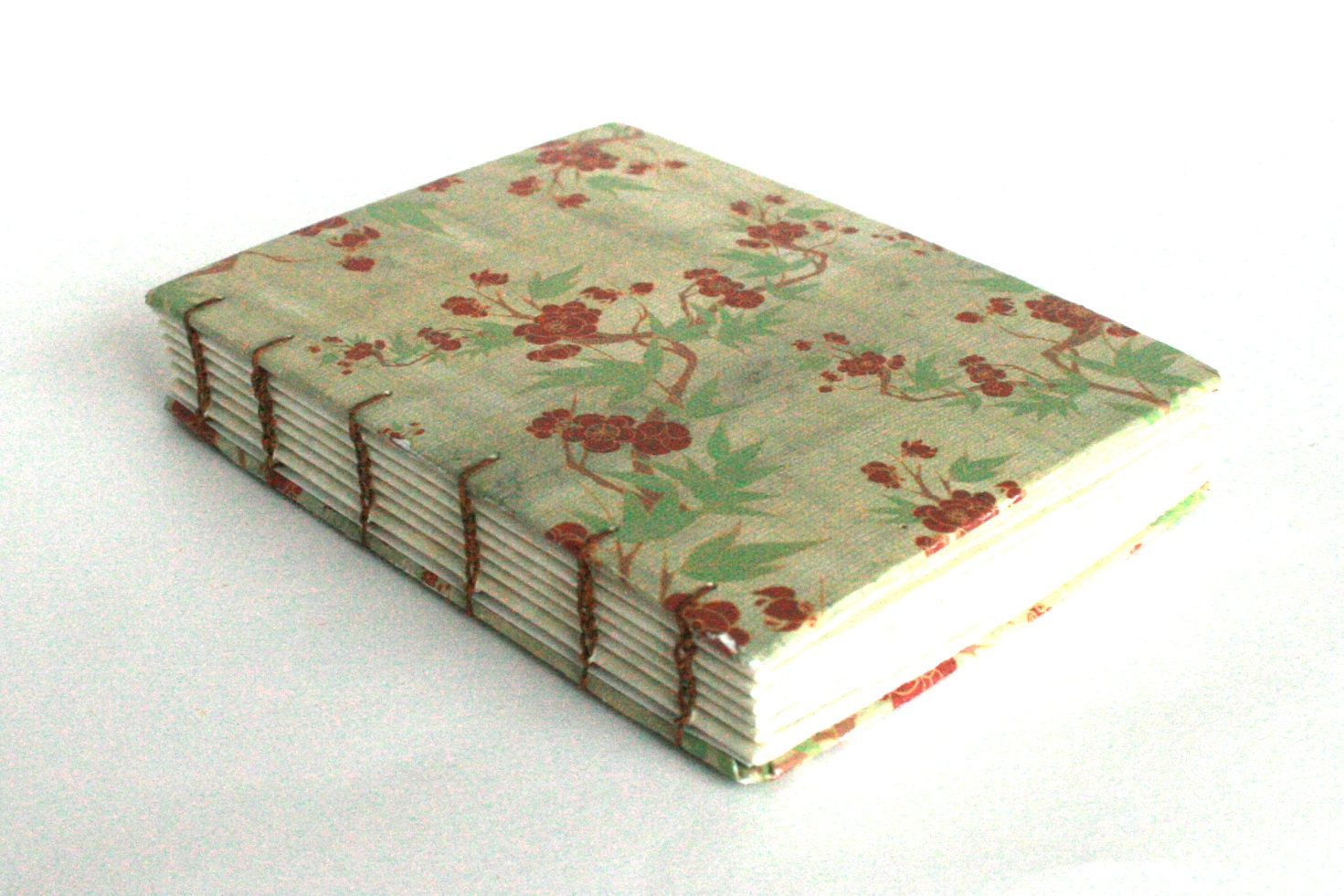 Hardcover Journal - Coptic Journal - Green 4.5 x 5.75 Journal by The Orange Windmill on Etsy
