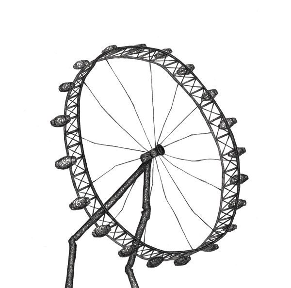 The London Eye - 8" x 10" Mounted Print