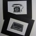 Radio & Phone - Set of Two 10" x 8" Mounted Prints