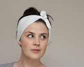 Jersey Headband - Jersey Headscarf - Knot Tie Turban Style Jersey Headband