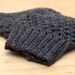 Crochet Boot Cuffs in Dark Slate Grey/Gray