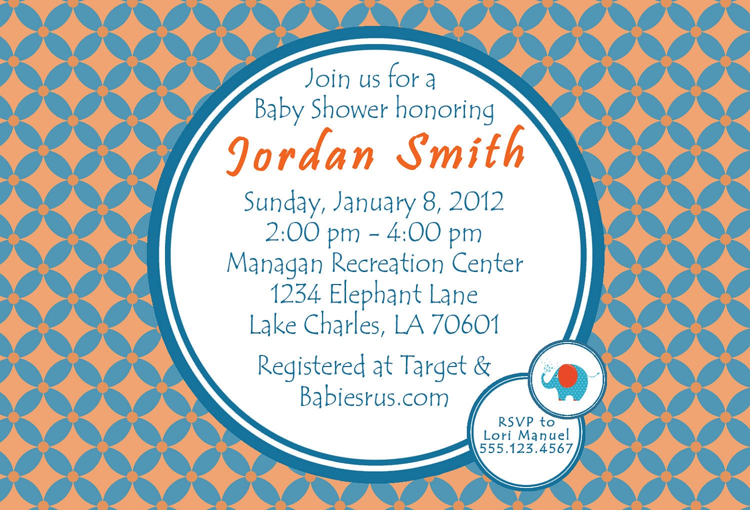 Baby Shower Digital Invitation - Elephant Love Il_170x135