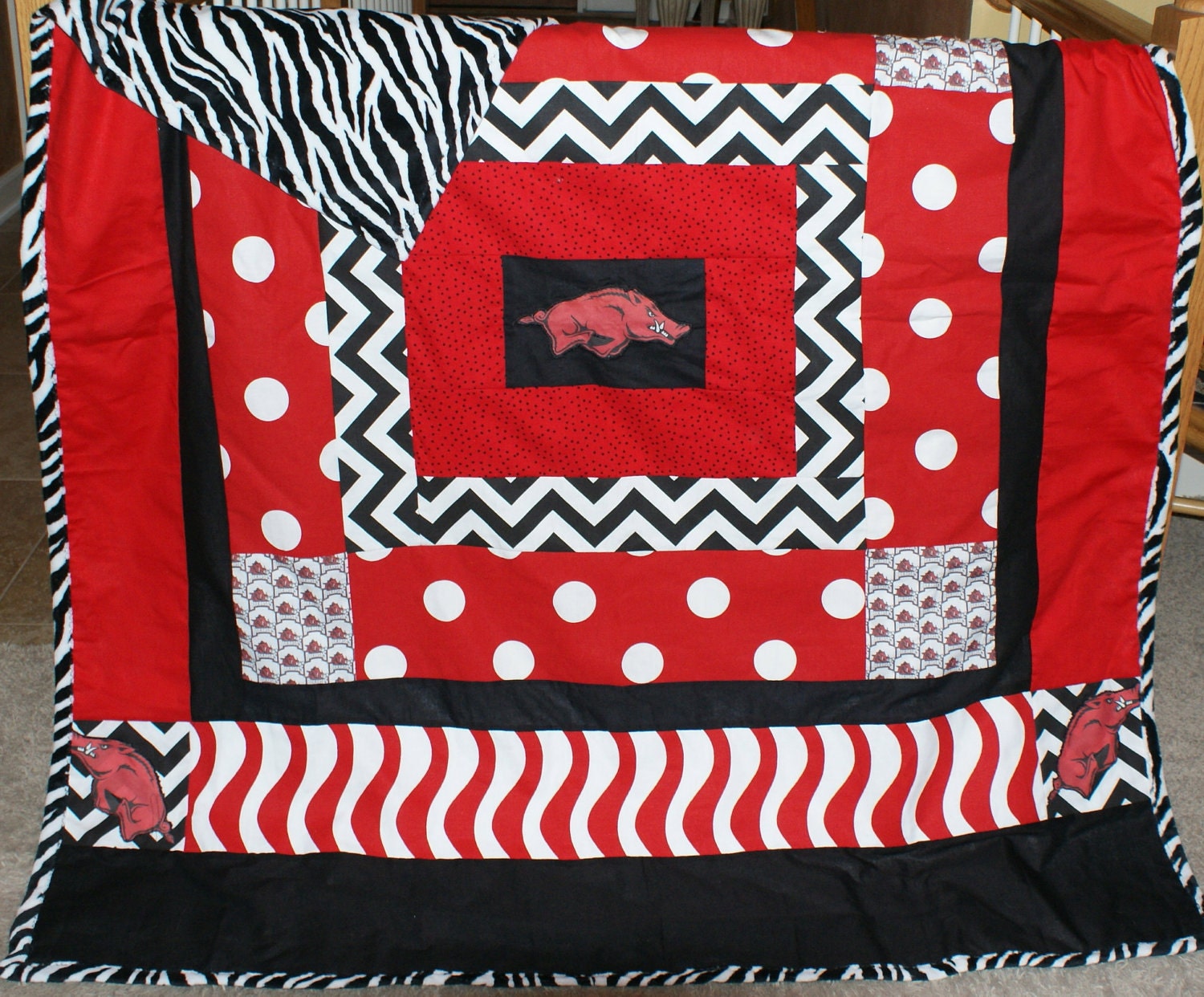 Arkansas Razorback Blanket