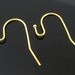 Earwire -100pcs Gold Plated Brass French Earwire Ball End Earring Hook 16mm W127