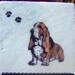 Basset Hound coaster painted dog tile