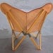 BOHO CHIC Tripo Butterfly Chair in Hand Painted Leather & Folding Wood  Frame Chairs