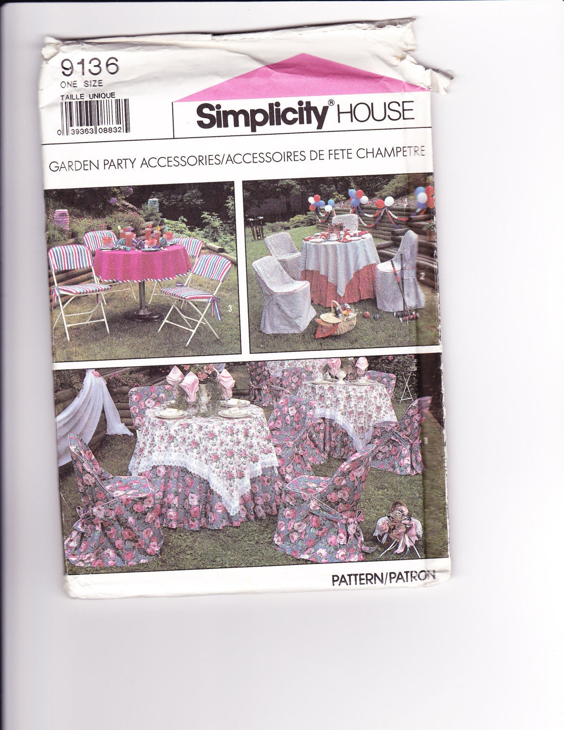 VINTAGE Simplicity HOUSE Sewing Pattern for Garden Party Accessories