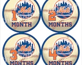 Pick your team - Baseball Monthly Onesies Stickers, MLB Baby Stickers for Onesies, Month Stickers Il_170x135