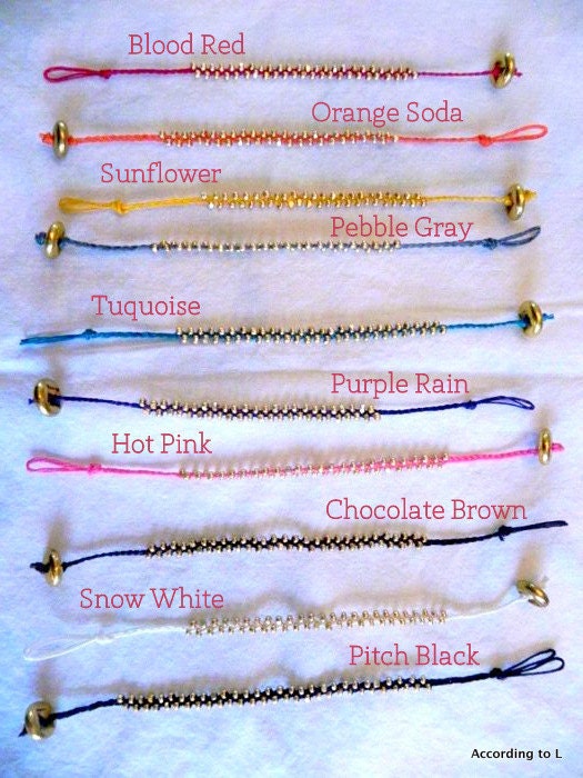 Braided Bead Bracelet Set of THREE - Friendship - Infinity