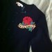 Black Rockabilly- Retro Inspired- Tattoo Red Rose Image Sweater -ON SALE CARDIGAN