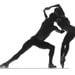 B&W Dance photo in 8x10 matt, signed by artist