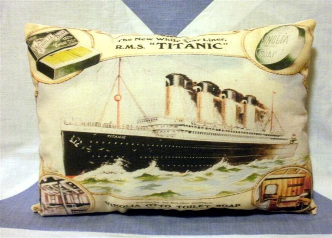 Titanic -  Vintage Style  Cushion Pillow