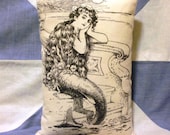 Mermaid Vintage Style Cushion Pillow