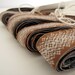 Vintage Brown French Ribbon 3 Yards with mini flash card