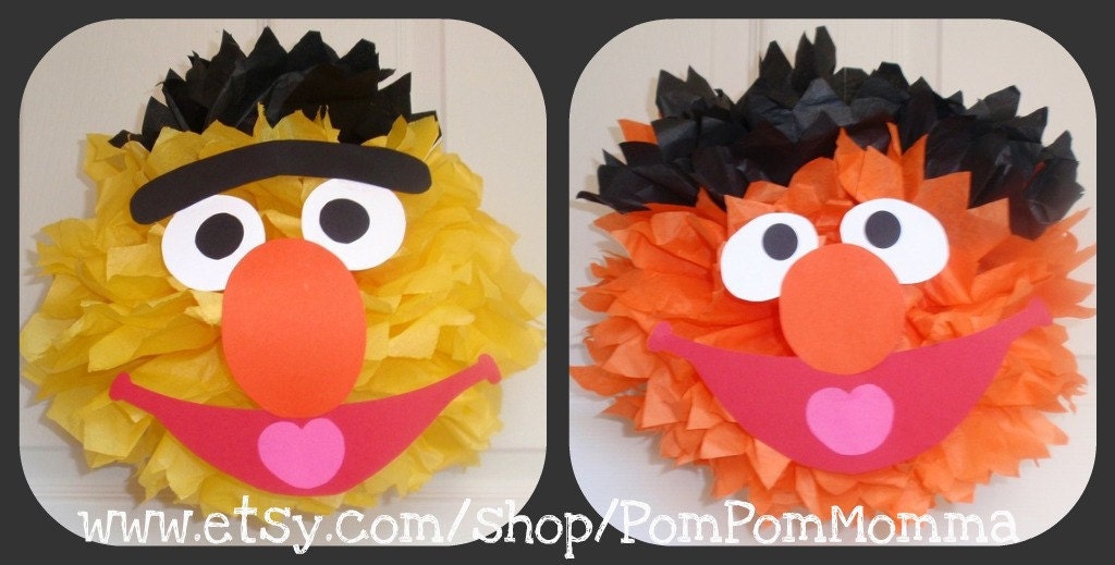 Bert & Ernie Inspired Party Pom