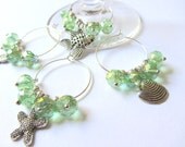Beach Decor Wine Charms
