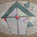 Reserved for Nikki 30% OFF SALE Vintage Bird House, Stained Glass, Window Decor, Handmade,