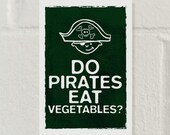 Pirate Dinnertime Postcard