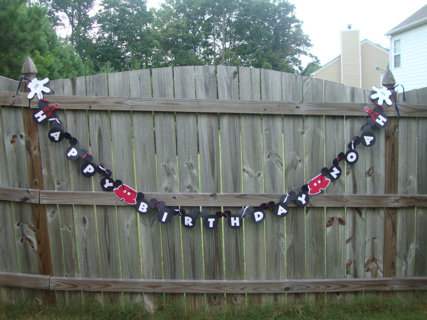Mickey Mouse Birthday Banner-PERSONALIZED