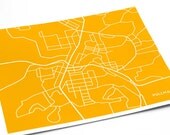 Pullman, WA Map Art Dorm Decor / Washington State University Grad Gift / 8x10 Digital Print / Choose your color