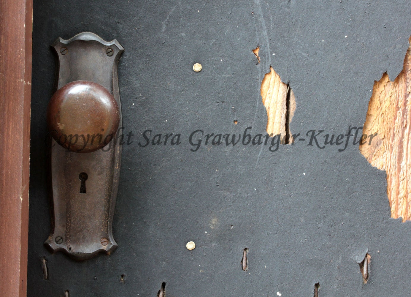 Rustic Door Knob 2 - Fine Art Photograph - 5 x 7"
