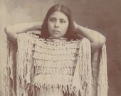 Kiowa Annie Indian Territory Native American cabinet card