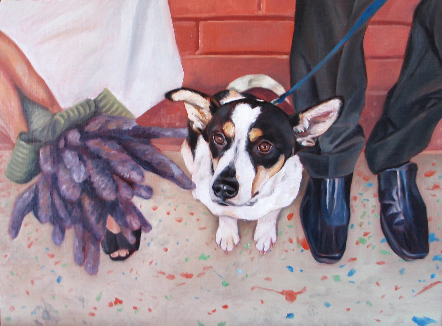Custom Pet Portrait - Oil Painting - Anniversary Gift 9x12