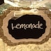 Burlap Chalkboard Tags / Labels - Fancy - Small size - Set of 6 - wedding, place card, gift tag, name tag