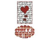 Cross stitch patterns HAPPY BIRTHDAY two pack, ideal size for birthday card making