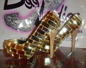 Women's Custom Designed Shoe/ Pump "Egyptian" One of a Kind High Heel