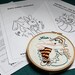 Alice in Wonderland embroidery pattern set