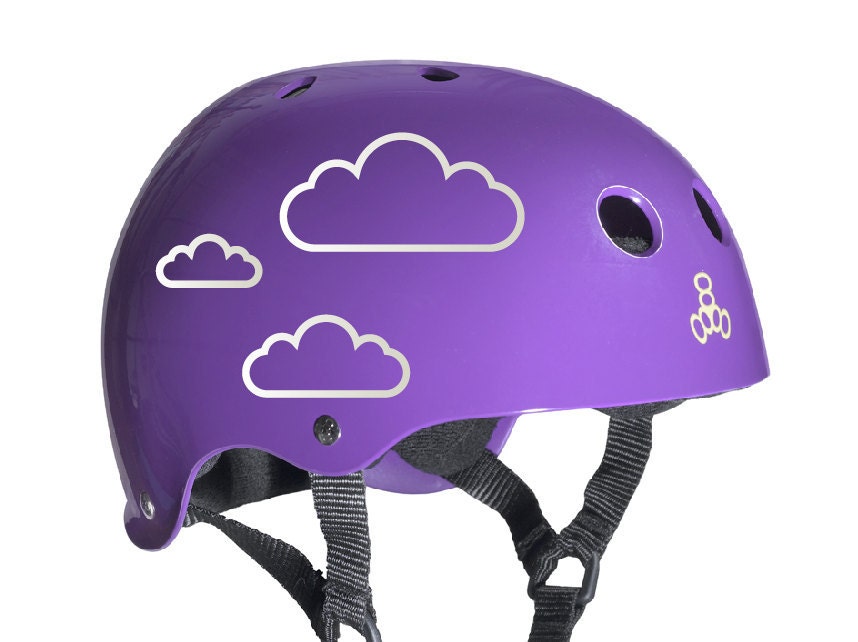 Head in the Clouds Vinyl Helmet Decal