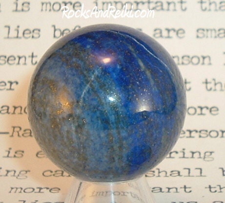 Reiki Blessed Lapis Lazuli Sphere - Tap Into Your Creative Spirit & Organize Your Life - 3829