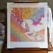 Rainbow Unicorn 13x14.5 Art Print. On Photo Rag fine art paper