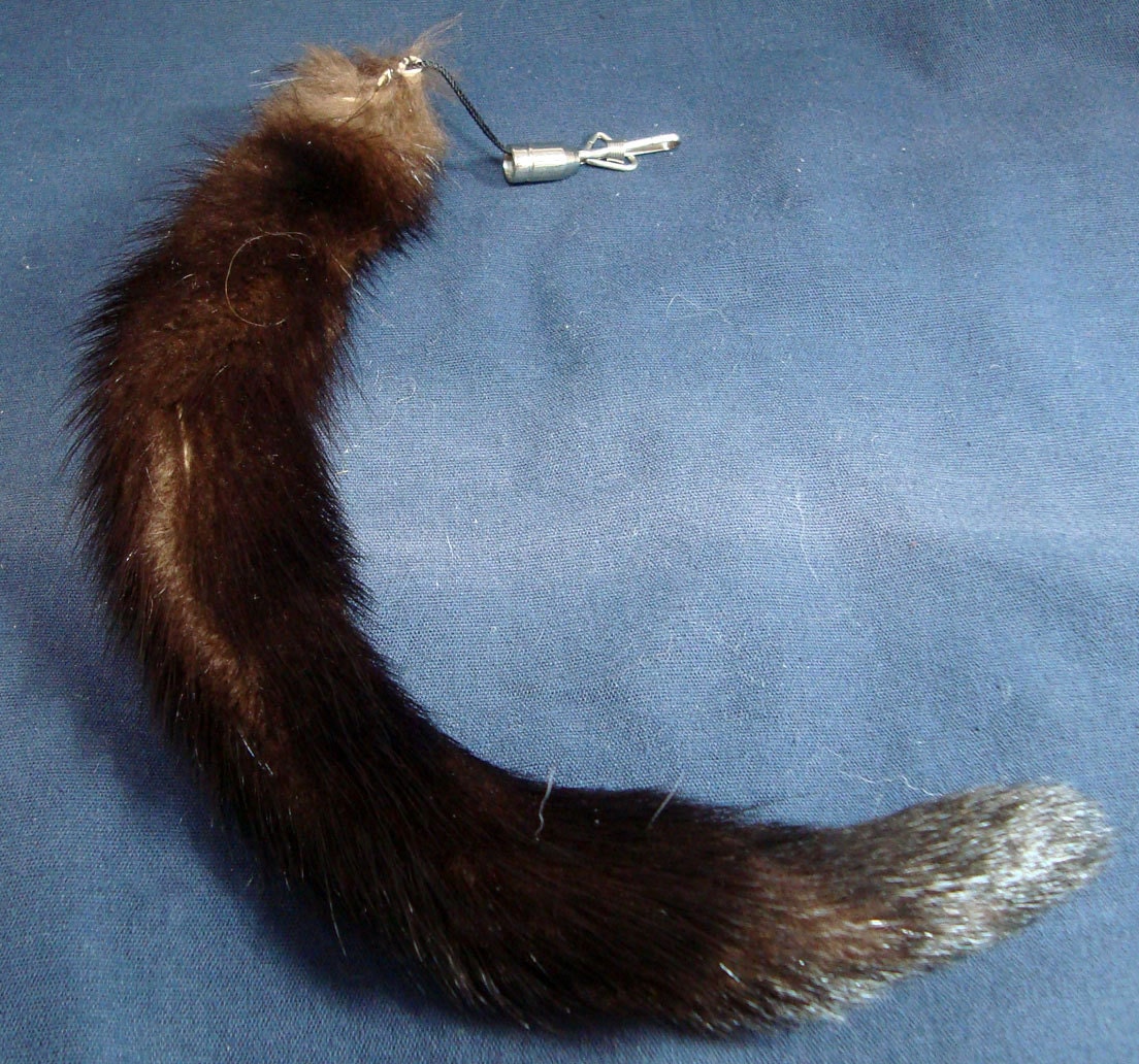 Rare Brown MINK Tail with Clip Arctic Store Arktika Russia BML