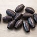 Handmade Paper Beads - Black - 12 pcs
